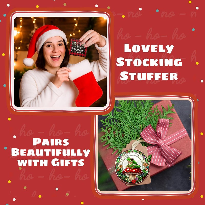 TEEBIM Frog Ornament - Frog Gifts for Lovers, Girls, Women, Men - Cute Animals Ornaments for Christmas Tree, Frogs Ornaments for Tree - Acrylic Christmas Xmas Hanging Ornament 2025 - Image 4